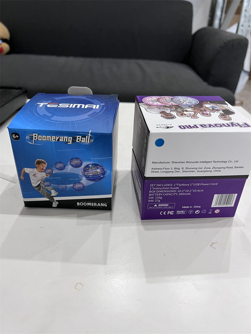 Skanto | Flynova Pro Flyball Spinner Drone Helicopter Controlado por Mano Mini-UFO Giratorio de 360 Grados con Luces Regalos para Niños