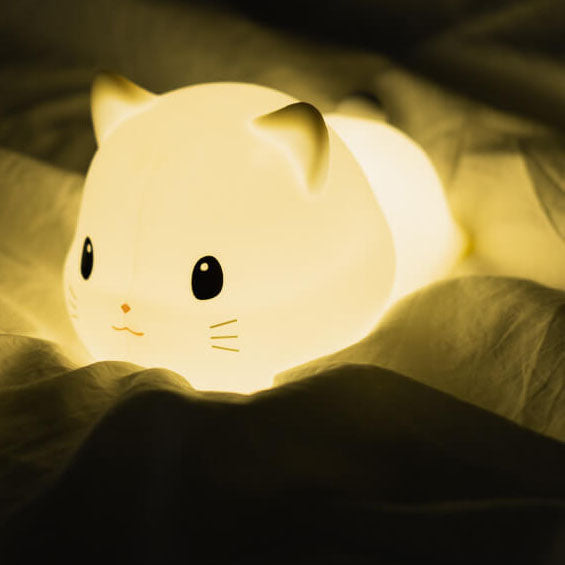 GlowPaws – Linda lámpara USB en forma de gato con temporizador y suave brillo LED