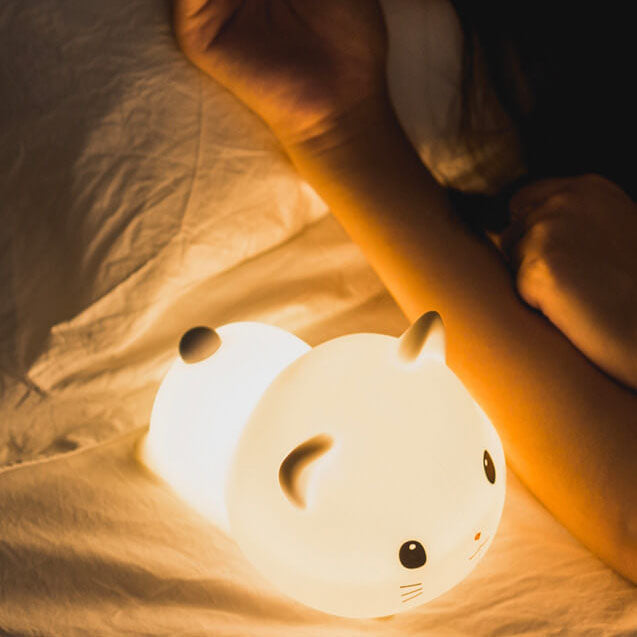 GlowPaws – Linda lámpara USB en forma de gato con temporizador y suave brillo LED