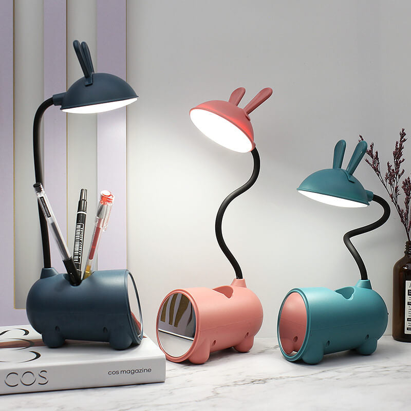 Lámpara de Escritorio LED Táctil USB Conejo Creativo de Caricatura