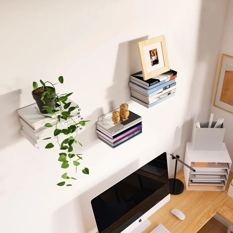 Booksy – Estante de pared invisible que ahorra espacio | 1+2 GRATIS