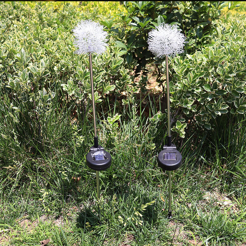 Luz de Globo LED Solar de Alambre de Aluminio Diente de León Impermeable para Jardín | Brehn