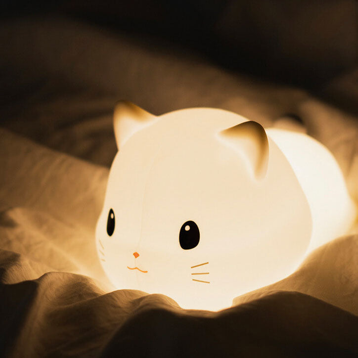 GlowPaws – Linda lámpara USB en forma de gato con temporizador y suave brillo LED