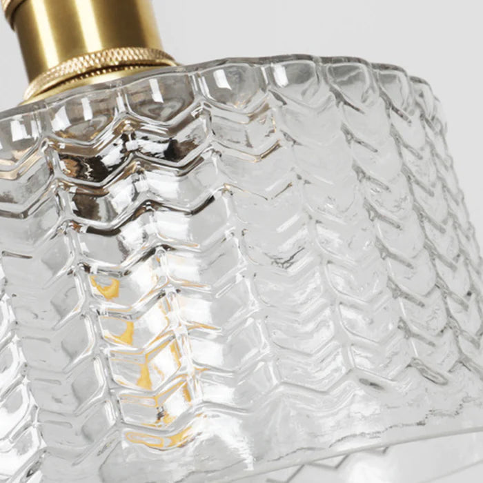 Lisslune | Lámpara Colgante de Cristal Vintage - Celeste