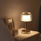 Cirvella | Lámpara de mesa LED con pantalla de vidrio