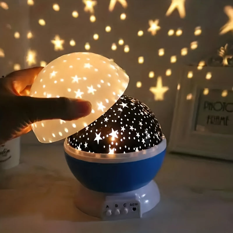 Proyector de cielo estrellado 360° con 12 modos de color – Luz nocturna LED Galaxy