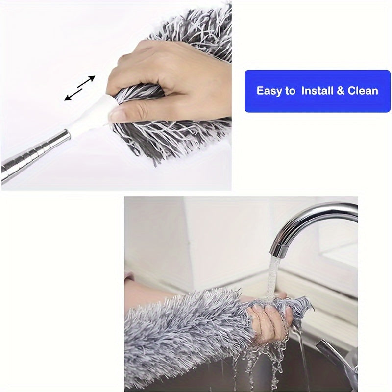 SKYDUSTER - Cepillo de Limpieza Flexible Extensible para Techos Altos y Ventiladores