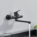 FlexiTap – Grifo giratorio de 360° montado en la pared con doble manija para controlar agua caliente y fría