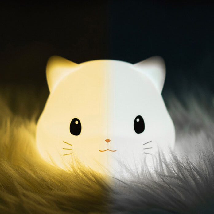 GlowPaws – Linda lámpara USB en forma de gato con temporizador y suave brillo LED