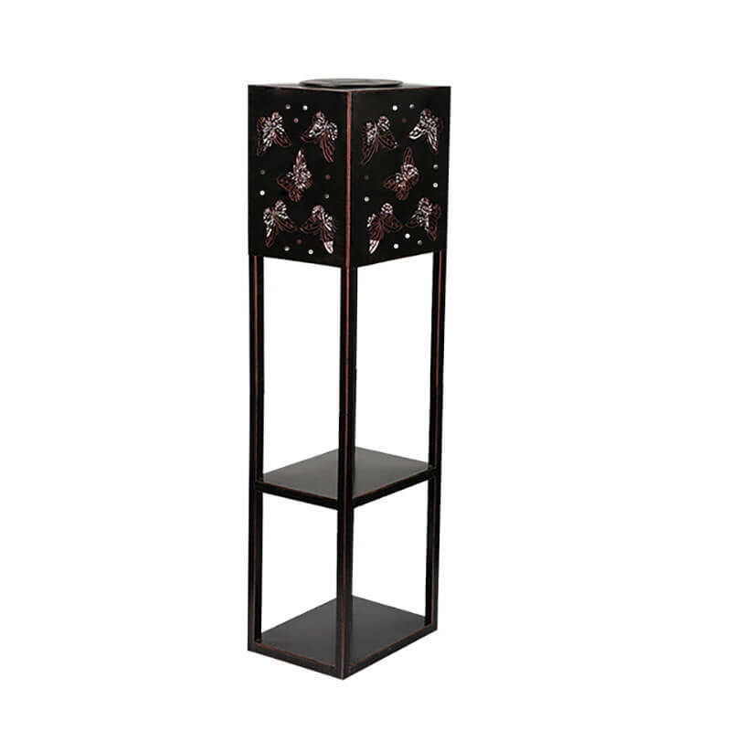 Luz Solar de Mariposa Sombra Cuadrada Maceta Luz Jardín Decorativa Exterior Impermeable Patio Luz Exterior | Brehn