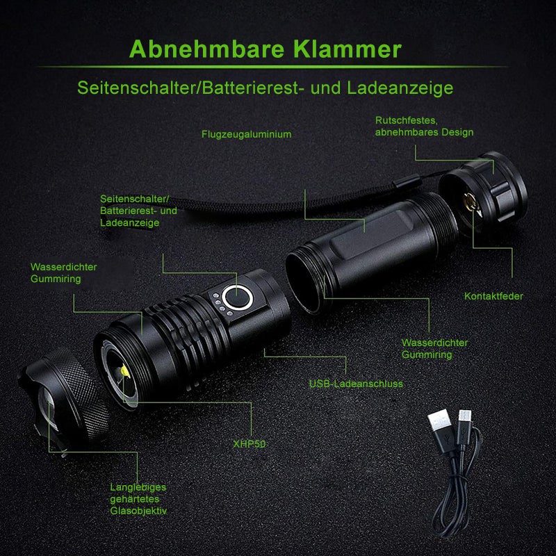 NightVision Pro™ | 🔦 Linterna LED militar impermeable