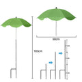 Florashade Protección Solar para Plantas | Protección Ajustable para Plantas | Paraguas Resistente a UV con Estaca de Tierra | Resistente a la Intemperie | Ø 60 cm