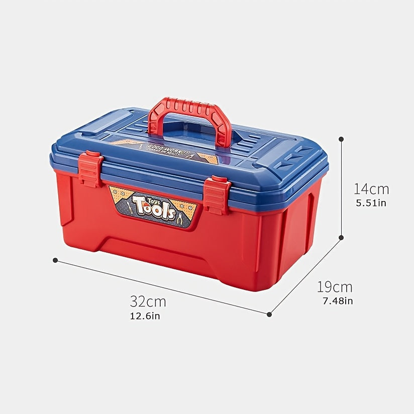 Juego de Herramientas de 48 Piezas para Niños – Con Taladro Eléctrico, Casco de Seguridad y Bolsa de Almacenamiento