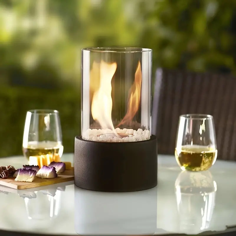 Moderno y portátil | Chimenea de mesa sin olor