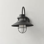 Lámpara de pared exterior de hierro impermeable de 1 luz