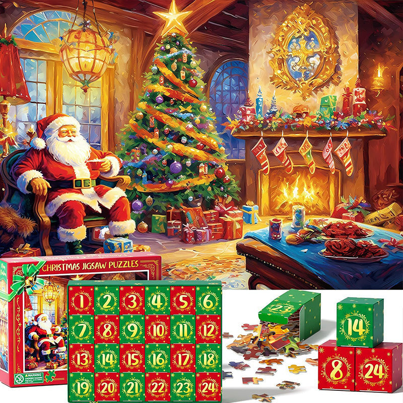 1008PCS Rompecabezas de Navidad Calendario de Adviento - Regalo de Navidad