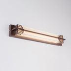 LumaRay Luz de Pared LED Impermeable | Acero Inoxidable y Vidrio | Rectangular | Iluminación Exterior para Terraza