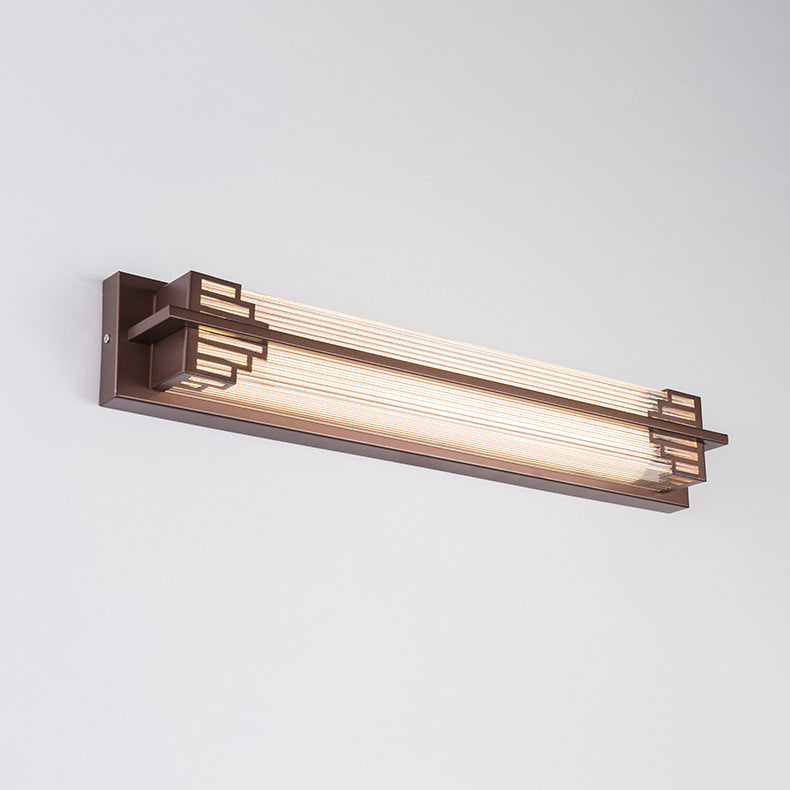 LumaRay Luz de Pared LED Impermeable | Acero Inoxidable y Vidrio | Rectangular | Iluminación Exterior para Terraza
