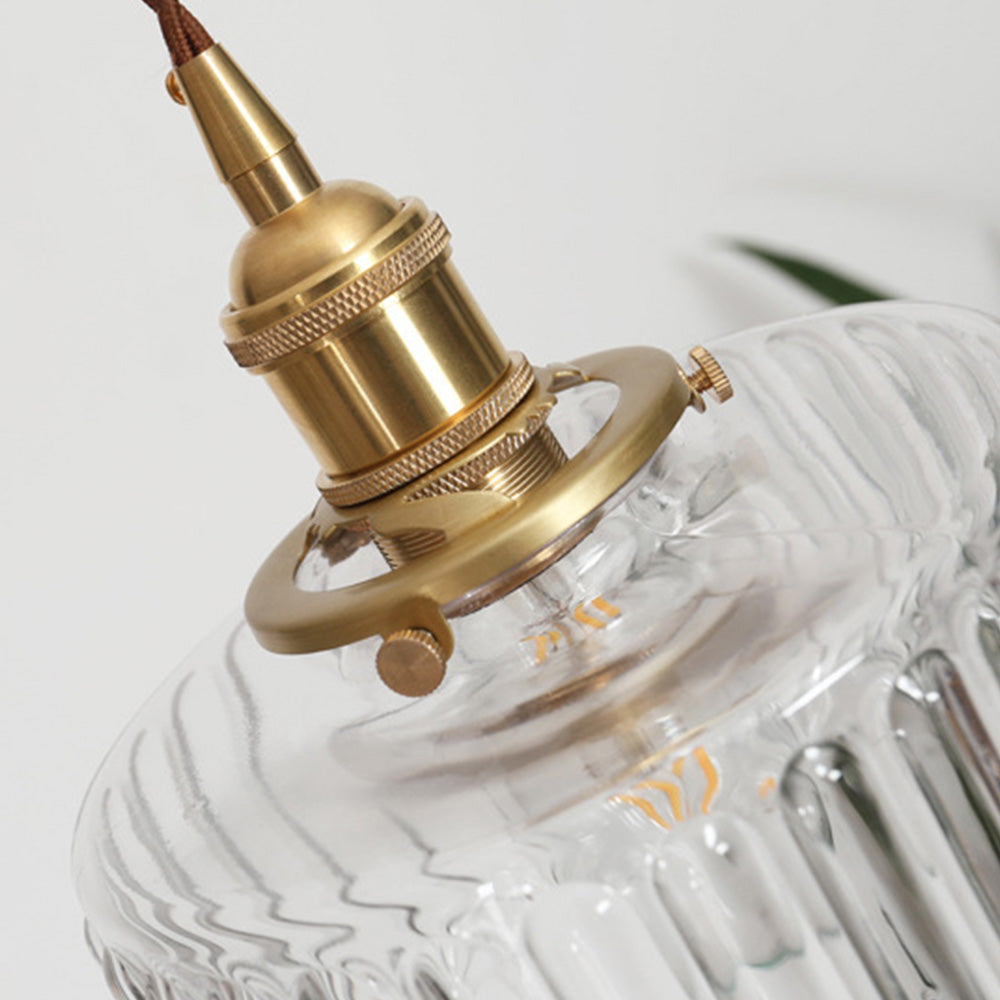 Lisslune | Lámpara Colgante de Cristal Vintage - Celeste
