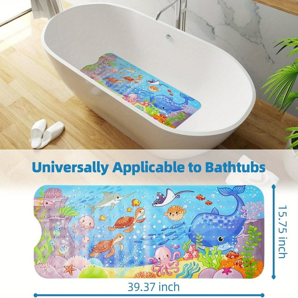 Alfombra de baño antideslizante extra larga – Lavable a máquina con ventosas