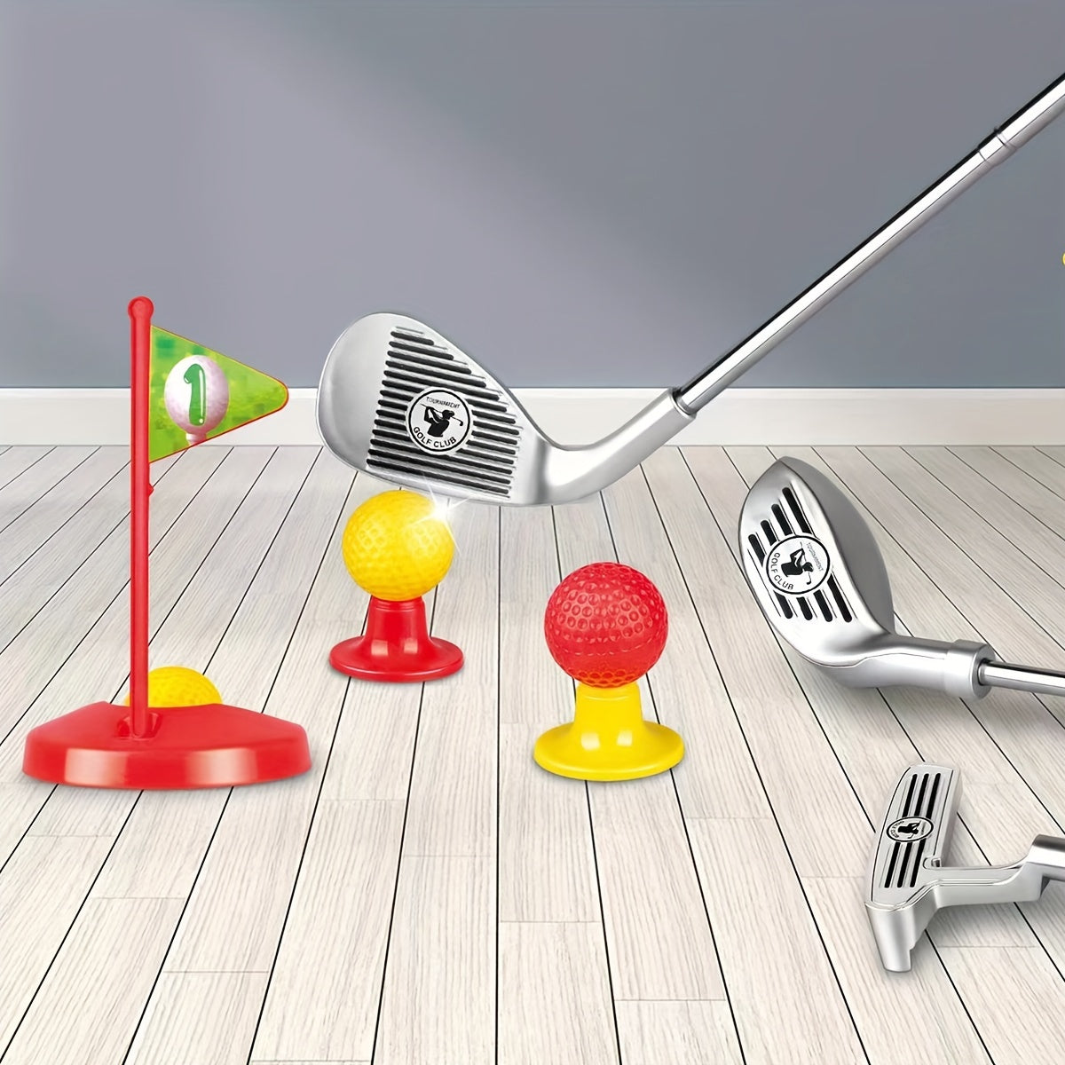 Set de Golf para Niños - Palos Ajustables y Objetivos para Diversión Infinita