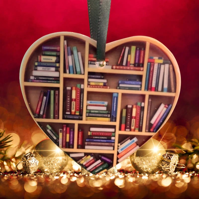 LiteraryHeart - Adorno de Corazón para Amantes de los Libros | 1+1 GRATIS