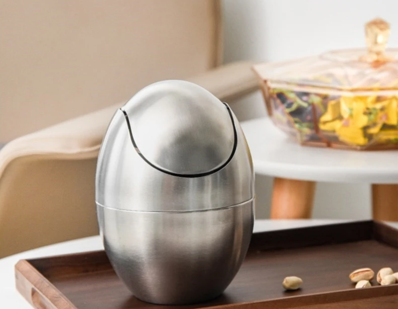 Cubeta de Basura Mini LuxBin hecha de Acero Inoxidable