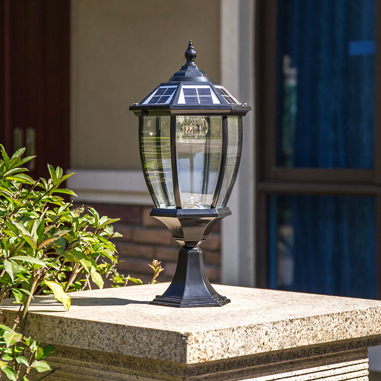 Luz de Paisaje de Jardín de 1 Lámpara Solar Exterior a Prueba de Agua de Aluminio y Vidrio | Brehn