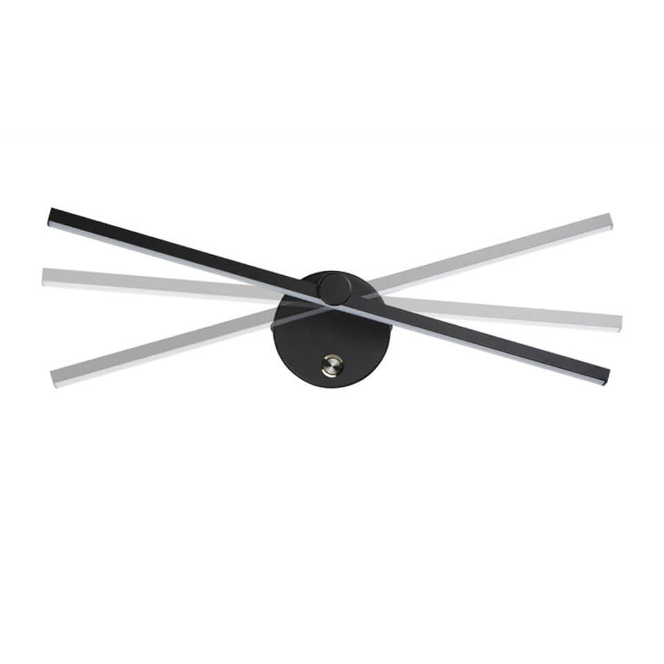 Lámpara de pared LED de espejo con interruptor de barra larga de aluminio minimalista nórdico