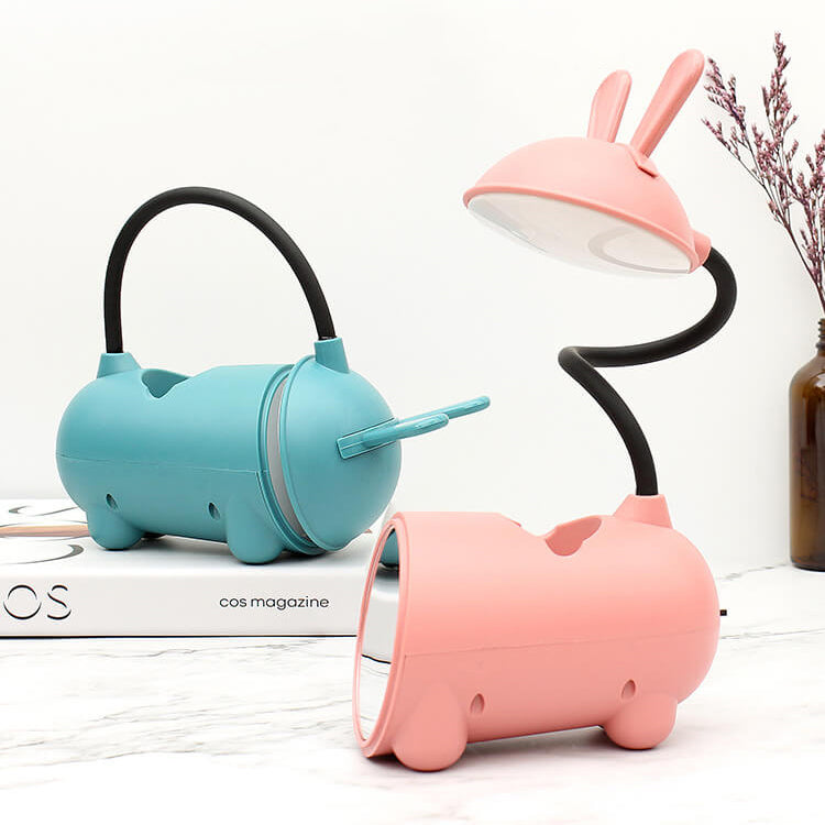 Lámpara de Escritorio LED Táctil USB Conejo Creativo de Caricatura