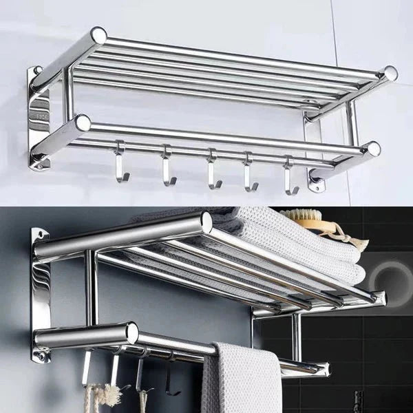 STEELRACK – Soporte de Toalla de Acero Inoxidable Ahorra Espacio y Elegante