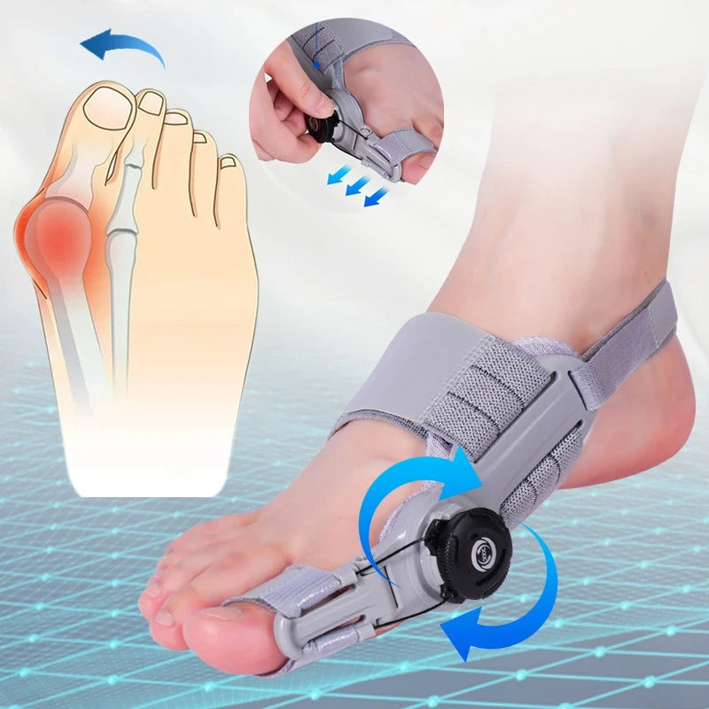 Férula Ajustable BunionEase para el Dolor de Hallux Valgus
