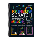 ColorSpark – Papel de rayas arcoíris para raspar con lápiz de madera | 1+1 GRATIS
