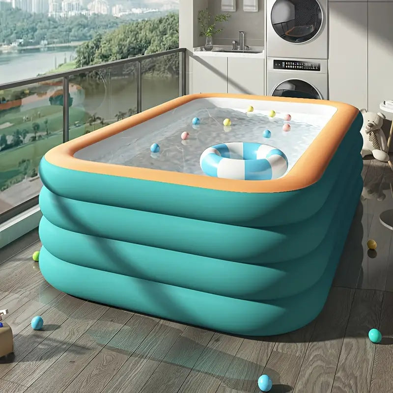 Amplia Piscina Inflable Familiar para Jardín y Refrescante en Verano
