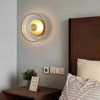 Solviera | Aplique de pared con pantalla de vidrio redonda