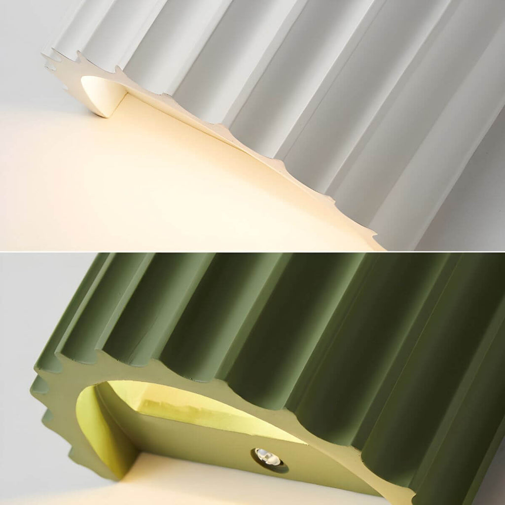 Aplique de Pared Moderno Semicircular de Resina