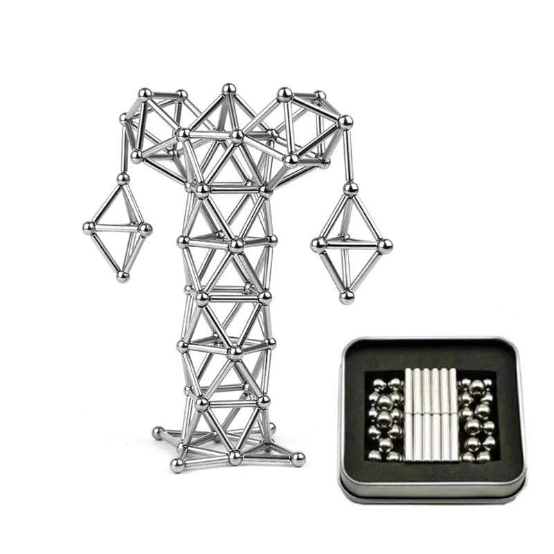 Set de Juguetes Magnéticos de Construcción con Barras y Bolas
