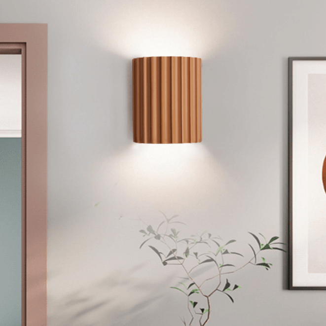 Aplique de Pared Moderno Semicircular de Resina