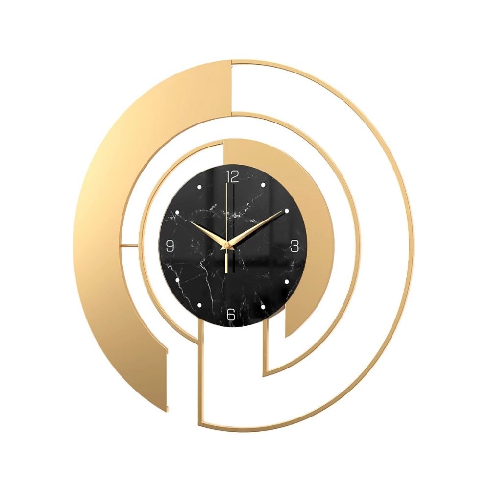 Reloj de Pared Redondo de Metal con Movimiento Silencioso
