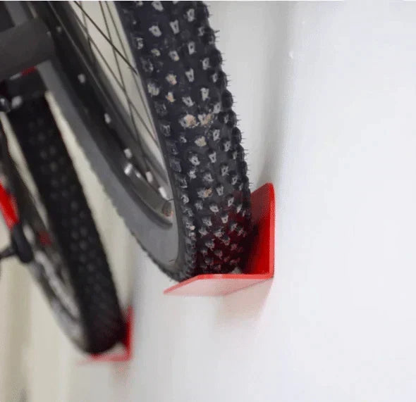 Soporte de Pared para Bicicletas de Acero con Almacenamiento Horizontal que Ahorra Espacio