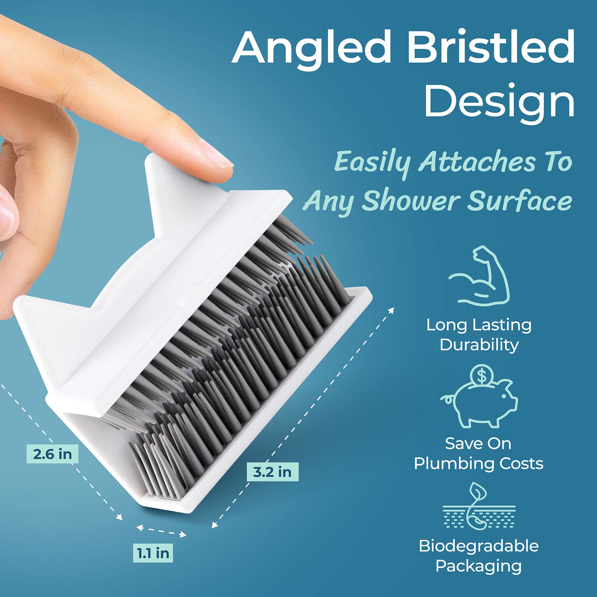 Lisslune | Recolector de cabello para la pared de la ducha