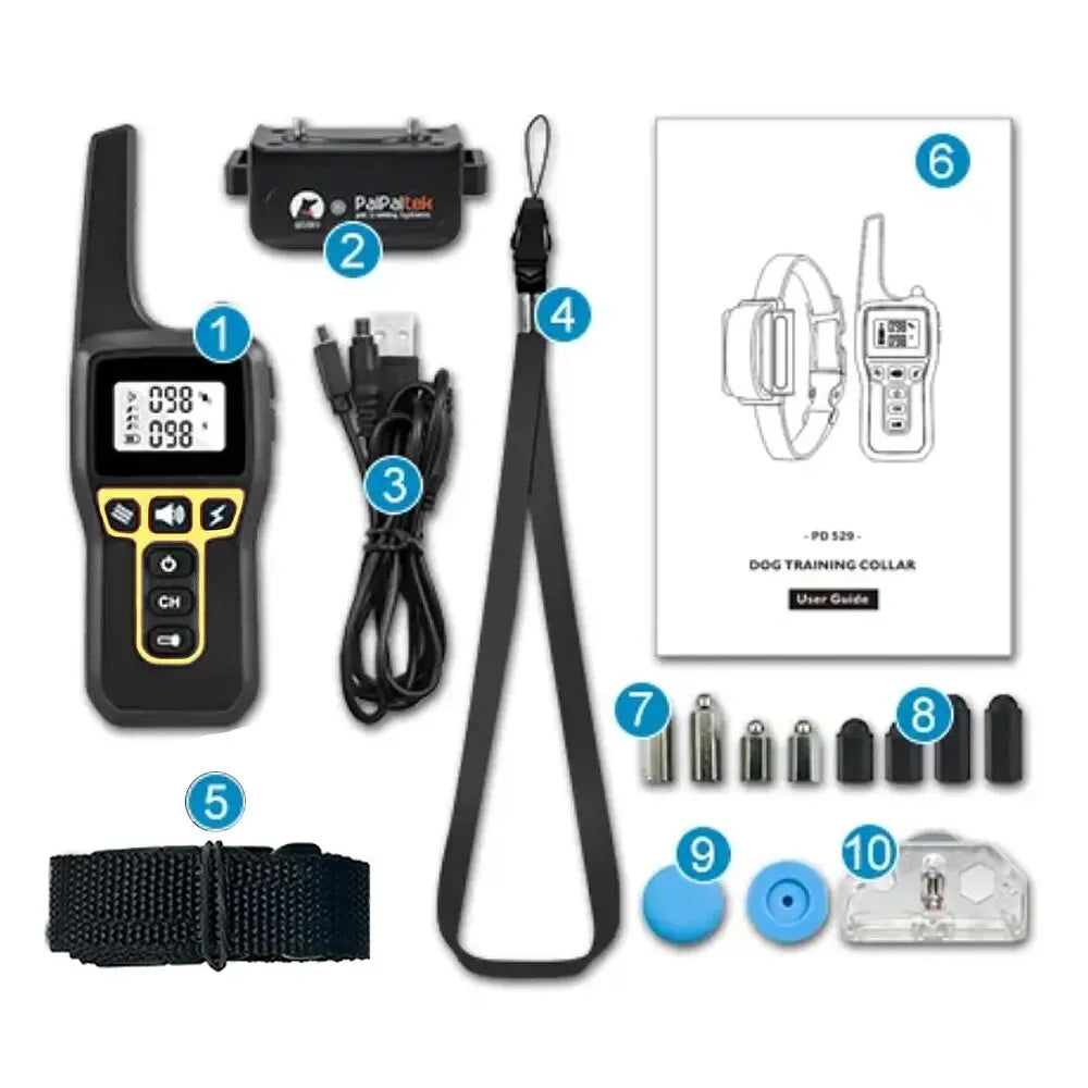 Kalsten | Collar de Entrenamiento para Perros Impermeable de 1000m | Recargable, Control Remoto y Ajustable para Perros Pequeños, Medianos y Grandes