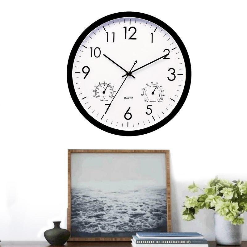 Reloj de Jardín con Temperatura y Humedad 30 cm