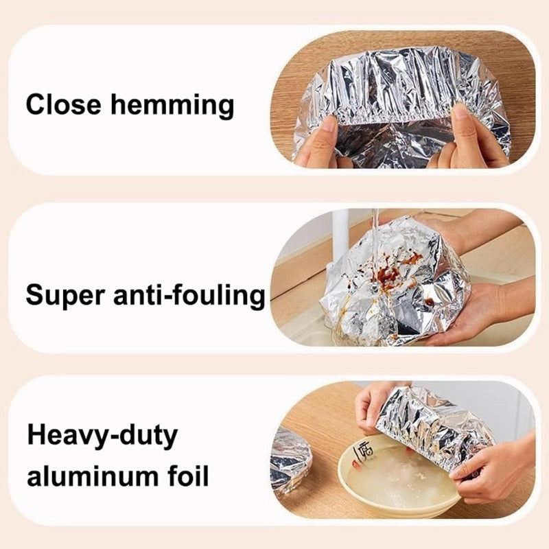 Cubiertas de Alimentos de Aluminio Aisladas