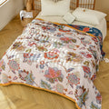 Manta de Algodón Floral Reversible Wildbloom
