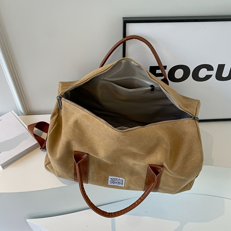 LUXIBAG - Bolsa de Viaje de Gran Capacidad con Estilo Vintage y Lavado, Organizador Multiusos