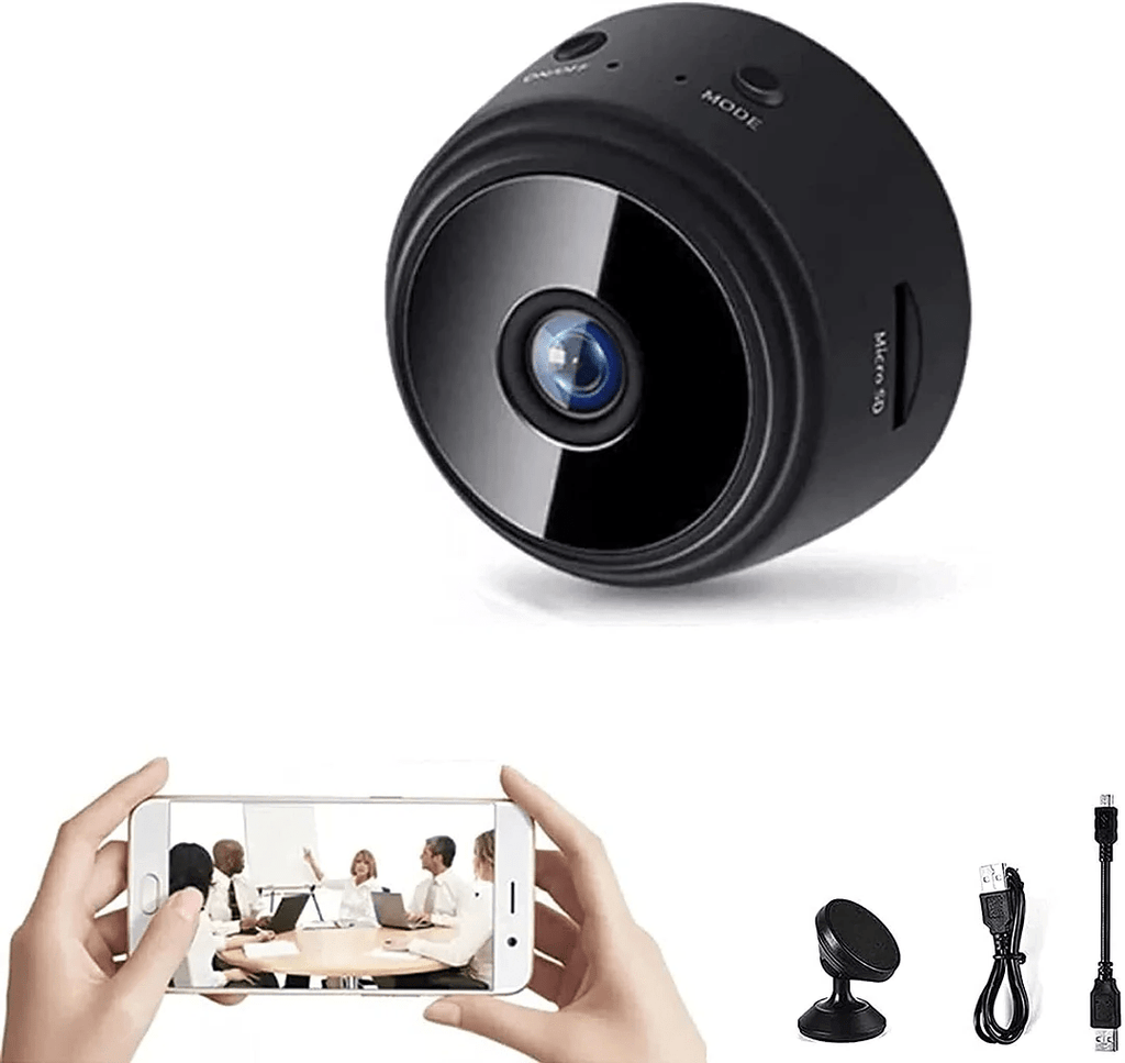 MINICAM 1080P – Cámara de seguridad compacta con visión nocturna y control por app