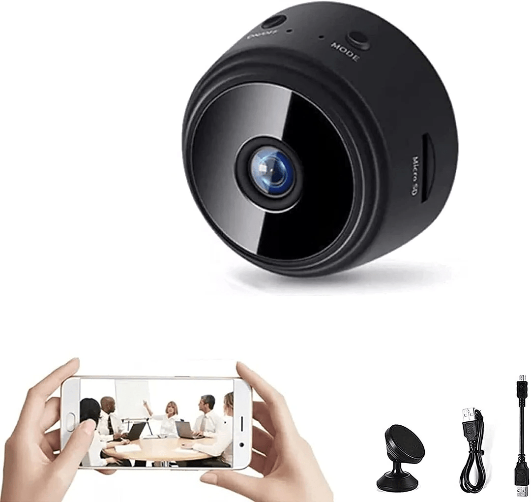 MINICAM 1080P – Cámara de seguridad compacta con visión nocturna y control por app