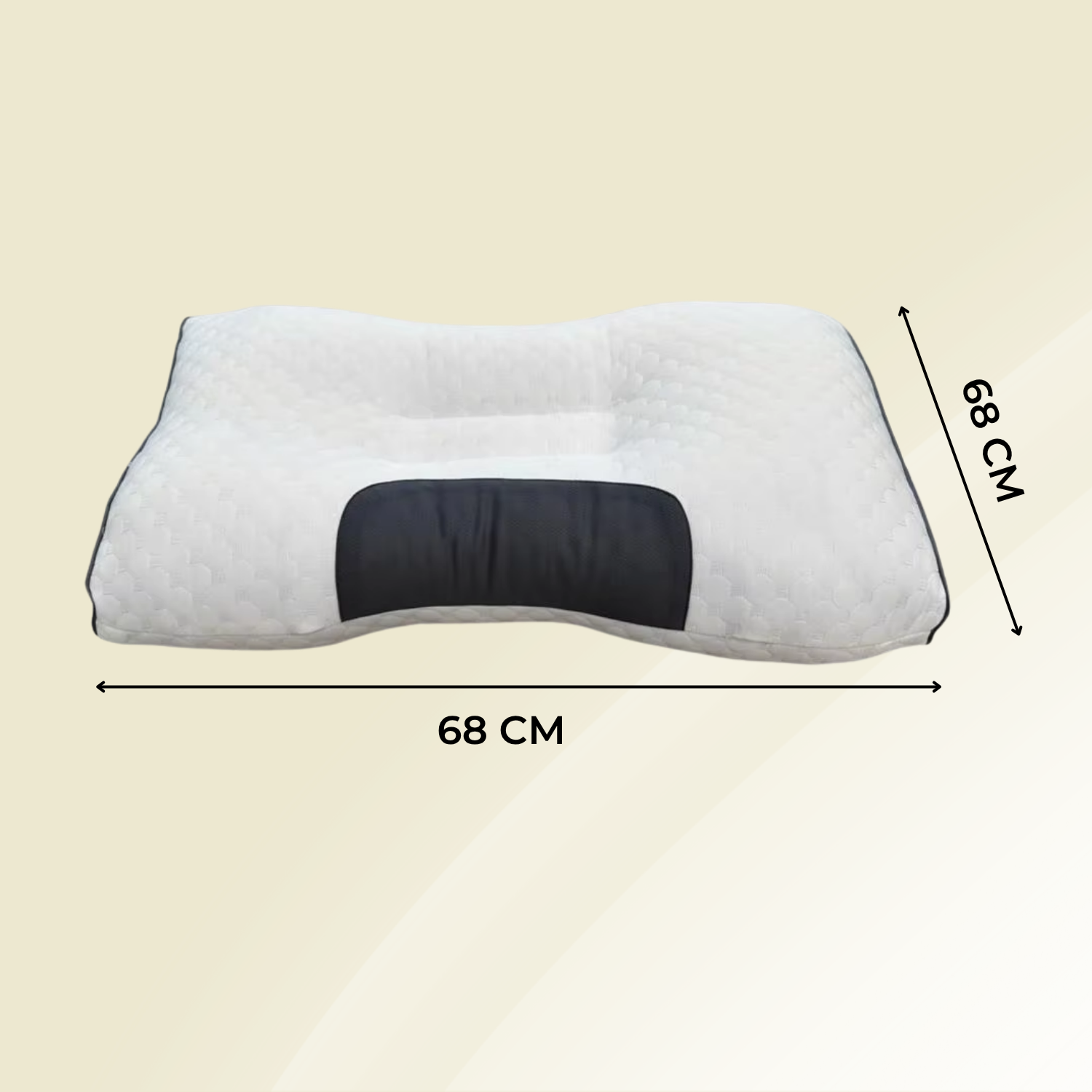 Almohada ortopédica para el cuello OrthoRest | Contorno ergonómico | Espuma viscoelástica | Transpirable