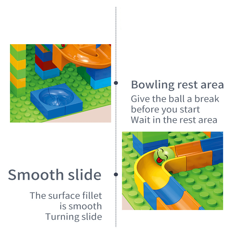Marble Run Bloques de Construcción – Laberinto Creativo con Tobogán y Pista de Canicas para Niños – Juego Educativo para Resolución de Problemas y Fantasía
